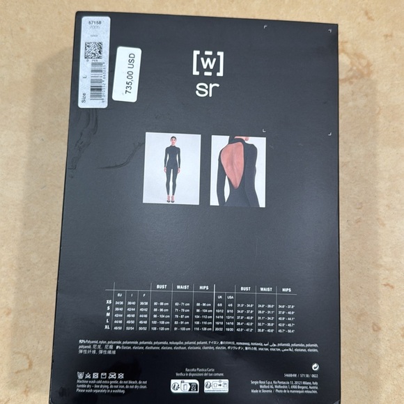 Sergio Rossi Wolford Turtleneck Jumpsuit - Picture 4 of 4